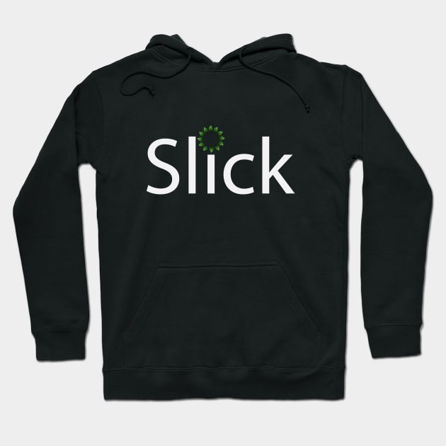 Slick artistic text design Hoodie by BL4CK&WH1TE 